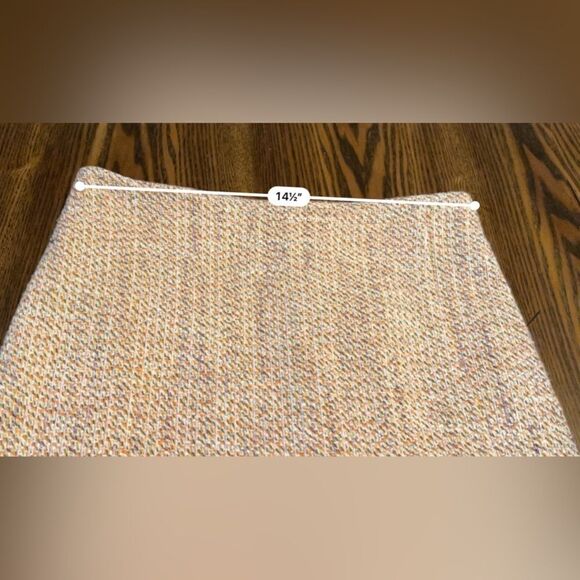 Anthropologie x Samantha Dru Tweed Wrapped Ruffle Hem Skirt Coral Peach womens 6 - Picture 4 of 16